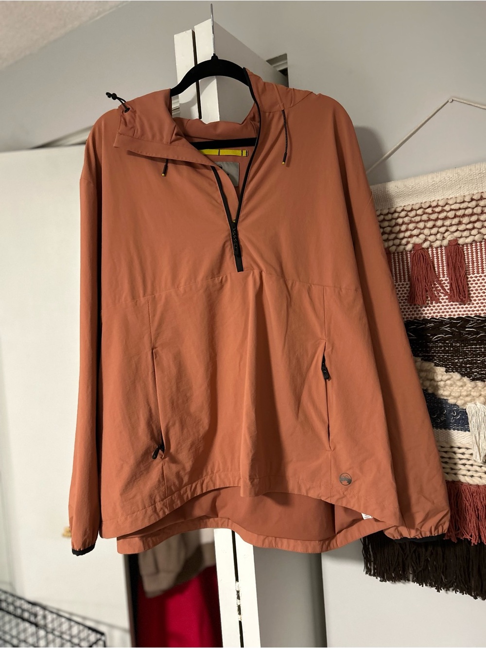 Women's Rust Pullover Ski Anorak with Hood